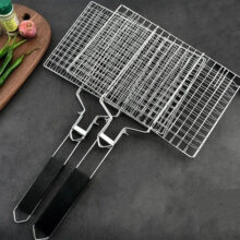 מוט רשת בישול לברבקיו עם ידית פלסטיק